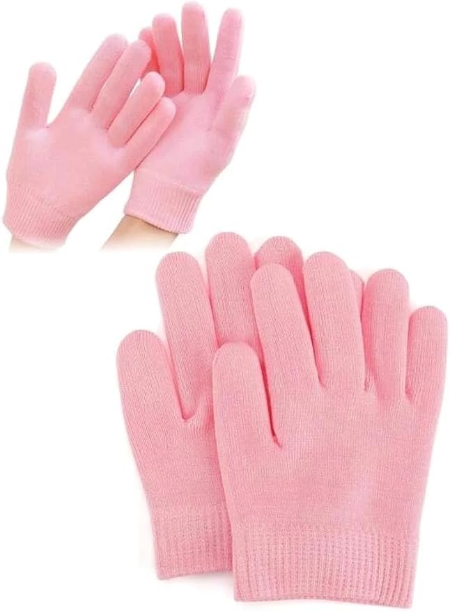 Pair Gel Spa Gloves Moisturizing Gloves for Dry Hand Treatments, Cotton Hand Lot